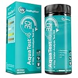 AquaTest 4 Way Pool & Spa Test Strips Tests for Chlorine, Bromine, pH & Alkalinity, Monitor Water Quality Instantly, Easy to Use Water Test Kit, Handy Color Chart, for Swimming Pools & Hot Tubs 100ct