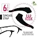Sunglass Strap (6 Pack) & Ear Hooks (2 Pack) for Glasses - Eyeglass Sports Cord, Adjustable Lanyard Leash for Men, Women & Kids