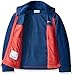 Columbia Big Boys Steens MT II Fleece, Carbon/Sunset Red, Small