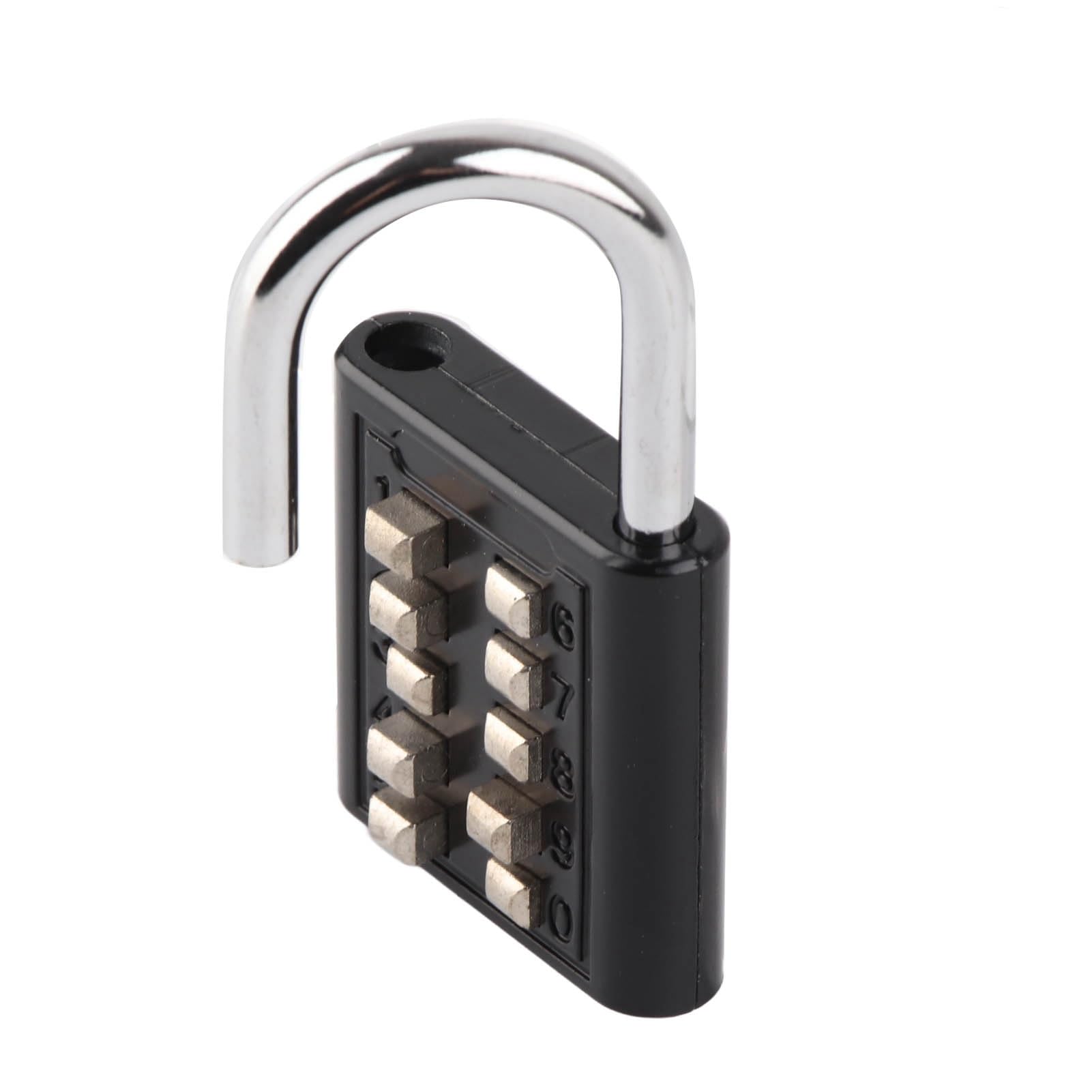 Combination Locker Padlock - Security Padlock - Waterproof Safe Luggage Password Lock with 10 Digits Push Button for Cabinet Gate and Toolbox Suitcase Protection, Combination Lock Outdoor