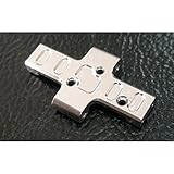Hot Racing MCC13308 Center Skid Plate Silver - Losi Micro Crawler