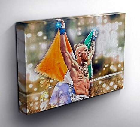 Von Canvas35 Conor McGregor UFC gerahmt Prints und poster-different Größen erhältlich (50,8 x 40,6 cm), Leinwand, mehrfarbige