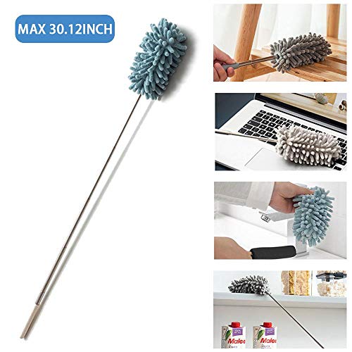 Hamkaw Telescoping Microfiber Duster Long Handle Duster Feather