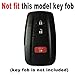 Coolbestda 2Pcs Silicone Smart Key Fob Cover Case Pouch Protector Keyless Jacket Remote Control Holder for 2017 2018 2019 2020 2021 Toyota Tacoma Land Cruise Prius V