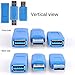 USB 3.0 Adapter Couplers, UCEC Multiple Male Female Adapters, Include A & B & MicroB & Mini Interface, Use for Computer Tablet PC Mobile Phone, Pack of 13