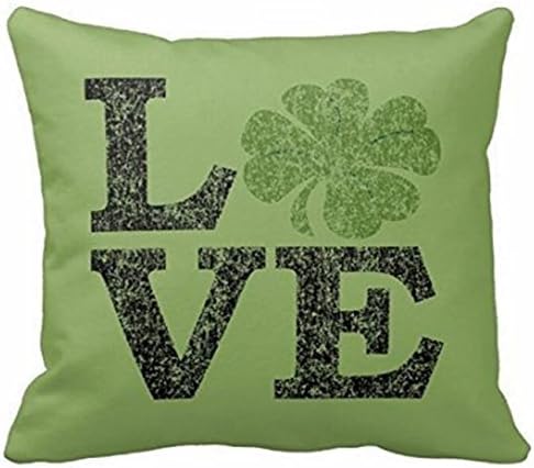 ForcoolStore St Patricks Day LOVE look Throw Pillow Case Cushion Cover