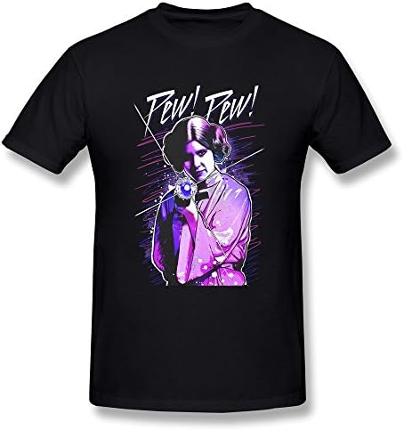 Jahei Custom Star Wars Princess Leia Pew Mens Shirts Black M