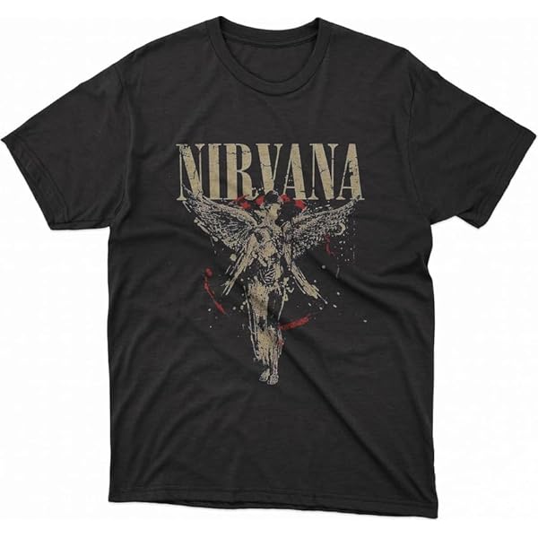Nirvana mens T-shirt, Black, Large : Amazon.ca: Clothing, Shoes