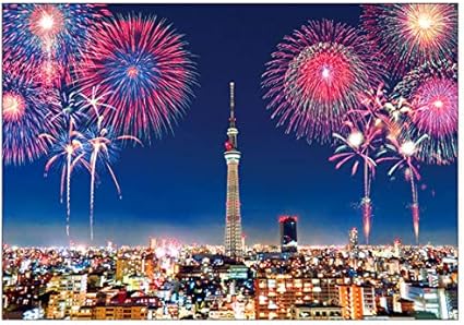 Amazon ピンナップ ポストカード 10 1枚 Ty6 東京スカイツリー 花火 横 文房具 オフィス用品 文房具 オフィス用品