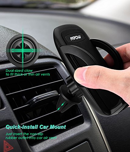 Mpow-Car-Phone-MountAir-Vent-Phone-Holder-for-Car-with-Adjustable-Car-Phone-Holder-for-iPhone-88Plus77Plus6s6Plus5S-Galaxy-S5S6S7S8-Google-Nexus-LG-Huawei-and-More