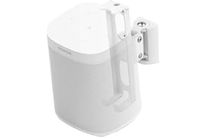 EMAQUIN Wall Mount Bracket for SONOS ONE/SONOS ONE SL/SONOS Play 1 Speaker (Swivel and Tilt,Compatible with Both SONOS ONE/ONE SL/SONOS Play 1,White Single pc)