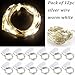 LRCXL Moon Lights Outside, 20 Micro LEDs 6.5 Ft (2m) Silver Wire Battery Operated Starry String Lights for Graduation Party Favors Rustic Wedding Centerpiece or Table Decorations,12 Pack(WarmWhite)