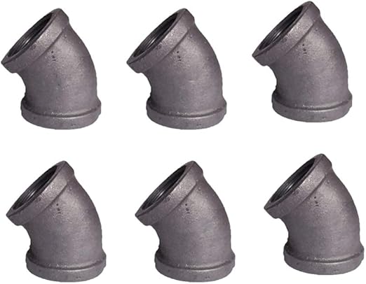 Geilspace 1 2 Grey Malleable Iron Pipe Fittings Vintage Diy