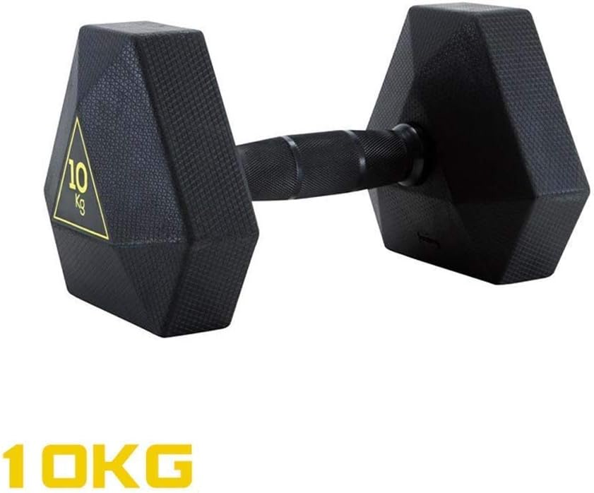 Dumbbells in Pair, Barbell Set Hex Rubber Dumbbell with Ergonomic Non-Slip Comfort Grip, Exercise Weights for Core and Strength Training, Dumbbell Weight Set for Men & Women