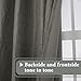 H.VERSAILTEX Linen Blackout Curtain 108 Inches Long for Bedroom/Living Room Thermal Insulated Grommet Linen Curtain Drapes Primitive Textured Burlap Effect Window Drapes 1 Panel - Heather Taupe Gray