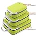 Set of 3 Gonex Packing Cubes, Clothing Compression Cube Extensible Storage Bags Organizers(Light Green)