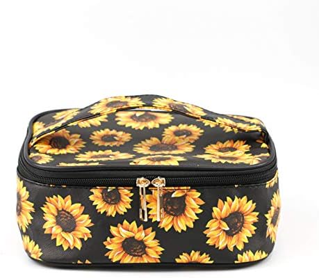 ZOISOKA 3 sets makeup bag 3D print sunflower travel small cosmetic case portable with multifunctional waterproof Organizer bag for women 6 ZOISOKA 3 sets makeup bag 3D print sunflower travel small cosmetic case portable with multifunctional waterproof Organizer bag for women