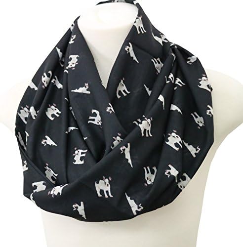 Handmade French Bulldog Infinity scarf frenchie present birthday gift for her dog present