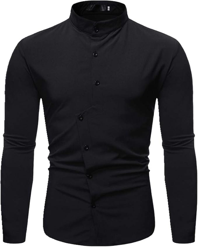 Camicie Casual Uomo Manica Lunga NOBRAND Moda e Allaround Tinta unita Casual Uomo Manica Lunga Camicia