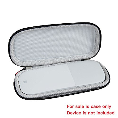 Hard EVA Travel Burgundy Case for Surface Arc Mouse2017 New Edition) by Hermitshell