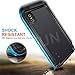 EFFUN Waterproof Case for iPhone X Waterproof Case for iPhone Xs Waterproof Case of 5.8 Inch, Case Waterproof for iPhone X/XS of IP68 Waterproof Dustproof Shockproof, Light Blue