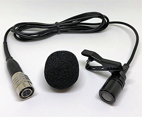 Black Omni-directional Tie Clip Lapel Lavalier Microphone for Audio-Technica