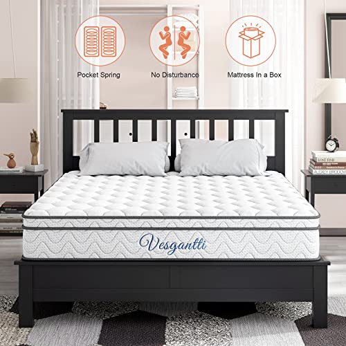 Vesgantti 10.2 Inch Multilayer Hybrid Full Mattress Multiple Sizes