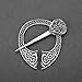 W WOOGGE Men's Bronze Irish Viking Norse Jewelry Penannular Vintage Silver Brooch Clothes Fasteners-Cloak Shawl Scarf Leg Wrap Lapel Pin