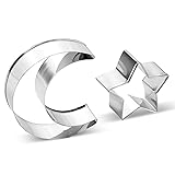 Star Cookie Cutters Set, Stainless Steel Star and
