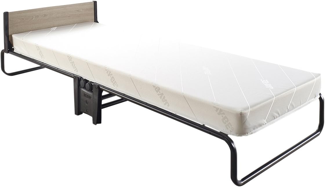 JAY-BE Revolution Folding Bed with Memory e-Fibre Mattress, Compact, Single, Black