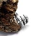 FANSING Mens Biker Ring, Punk Dragon Claw Rings, Stainless Steel, Casting Black, Size 7-12