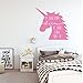 Unicorn Silhouette Wall Decal | If You Can Dream It Quote Lettering | Vinyl Home Decor for Girl's Bedroom, Playroom or Bathroom | Black, White, Pink, Purple, Gold, Other Colors | Small, Large Sizes