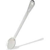 Winco BSOT-13 Solid Stainless Steel Basting Spoon, 13-Inch,Medium | Dishwasher safe, Restaurant service, Great for Cooking, Buffet Service, Food Preparation and Serving