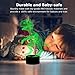 Night Lights for Kids Dinosaur 3D Night Light Lamp Wiscky 7 LED Colors Changing Touch Table Desk Lamps Decorative Lighting Pretty Cool Toys Gifts Birthday Holiday Xmas for Baby Nursery Toddler Friends