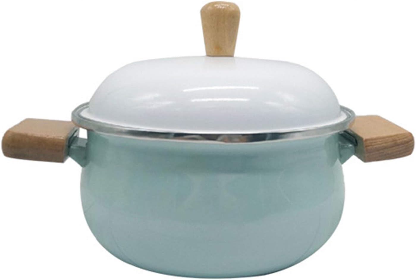 Pot Enamel Pots and Pans Set, 2 Piece Cookware Set, NonStick Induction