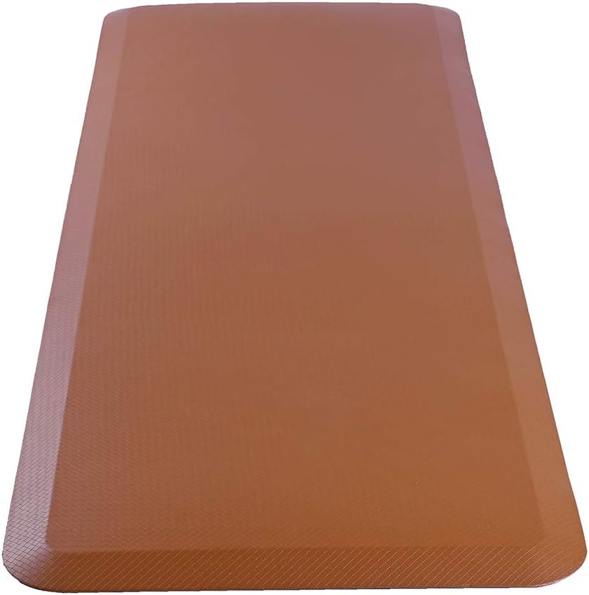 Anti-Fatigue Comfort Floor Mat for Home and Office, Standing Mat Kitchen Rug Stain Resistant Surface with 3/4" Thick Ergo-foam Core for Beauty Salon Health and Wellness 24" x 70" (US STOCK)