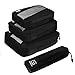 3 Set Packing Bags, Travel Luggage Packing Organizers Compression Pouches with Laundry Bag