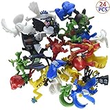 CX 24 PCS Mini Action Figures Monster Toys Set for Pokemon Game Player, Kid's Great Gifts