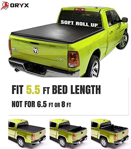 Oryx Auto Soft Roll Up Tonneau Cover | Truck Bed Cover for 2015-2018 Ford F-150 5.5 ft (66 in.) Styleside Bed