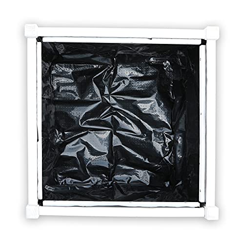 HABAU Pflanzkasten, hellgrau, mit Pflanzfolie, 46 x 46 x 35 cm – Bild 4