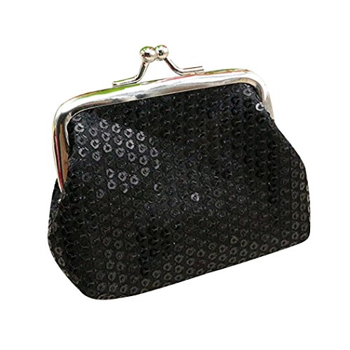 image for Clearance! WYTong Womens Small Sequin Coin Purse Wallet Card Holder Cl
