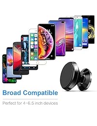 TANGLEI Soporte magnético universal para teléfono móvil con rotación de 360 grados, color negro