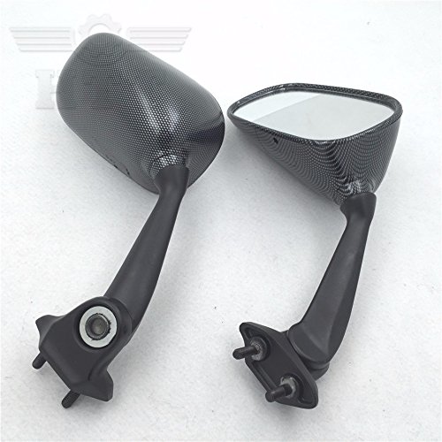 Motorcycle Carbon Fiber OEM Racing Mirrors For 2008 2009 2010 2011 2012 Yamaha R6 / YZF-R6