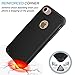 Tekcoo for iPhone 8 Case, Tekcoo iPhone 7 Cute Case, [Tbaron Series] Bumper Case Shock Absorbing Hard Hybrid Slim Thin Cute Cover [Scratch Proof] Plastic Shell + TPU Rubber Inner [Black]