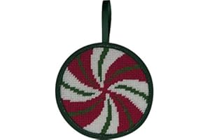 Alice Peterson Stitch-Ups Peppermint Swirl Needlepoint Ornament Kit