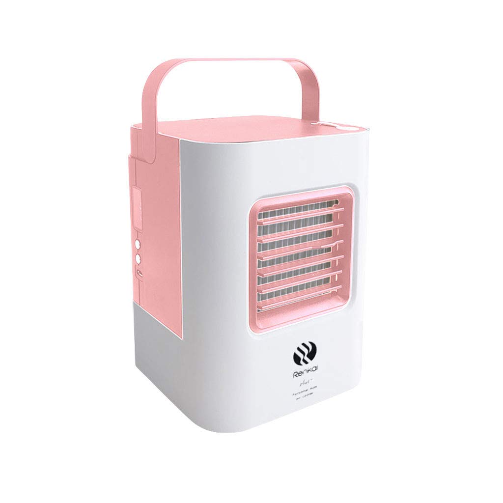 AfazfaUSB Charging Air Conditioner Fan Mini Portable Refrigerator Air Cooler Nano Fan (Pink)