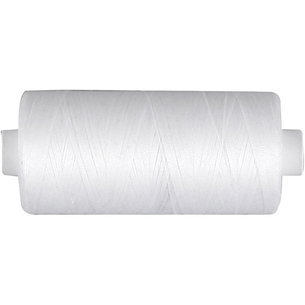 Creativ 41281 Sewing Thread, thickness 60 , white, cotton, 1000 m