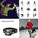 Amlion LED Headlamp Torch- USB Rechargeable Induction Head Lamp-Flashlight - Super Bright, Waterproof & Comfortable - Perfect Headlamps with USB Cable for Fishing,Running,Camping,Outdoor