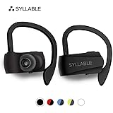 Syllable Bluetooth Headphones,Wireless Earbuds, HD Stereo Sound Wireless Headset Bluetooth 5.0,Real IPX5 Sweatproof for sports, music,6H Playtime Built-in Microphone(Black)