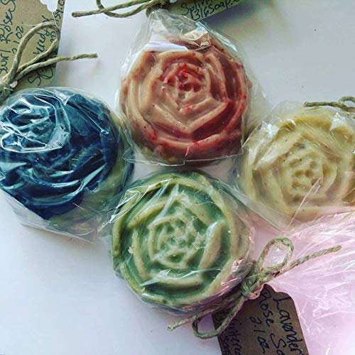 Amazon Com 20 Handmade Organic Rose Shaped Soaps Scented With
